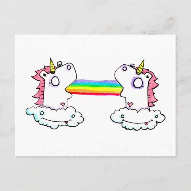 Regenbogen auseinander durch EMS Boz Postkarte (Vorderseite)