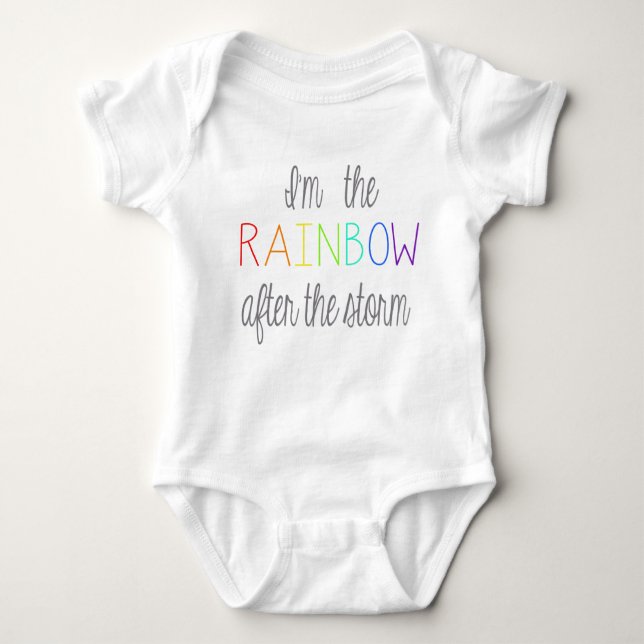 Regenbogen-Baby-Ausstattung Baby Strampler (Vorderseite)