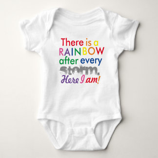 Regenbogen-Baby Baby Strampler