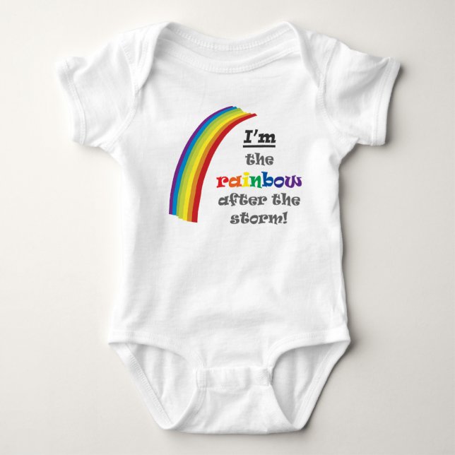 Regenbogen-Baby Baby Strampler (Vorderseite)