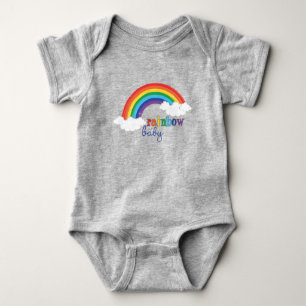 Regenbogen-Baby Baby Strampler
