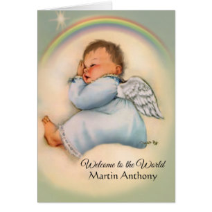 Regenbogen-Baby-Engels-religiöser Schrifts-Vers