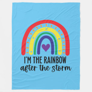 Regenbogen Baby Fleecedecke