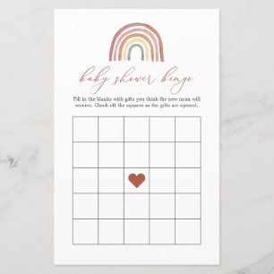 Regenbogen-Baby-Shower-Bingo-Spiel