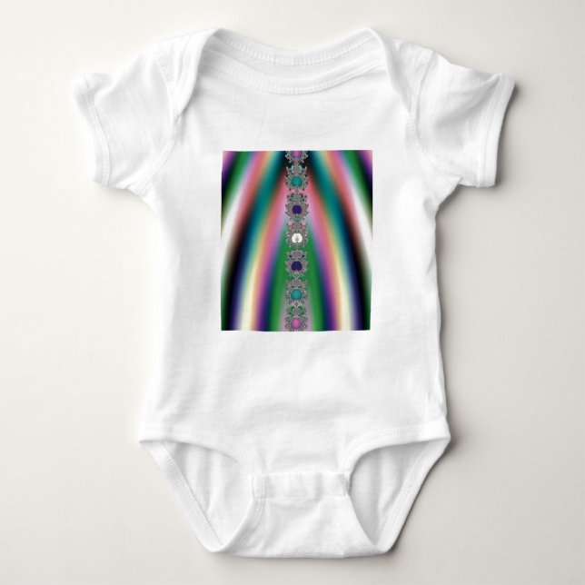 Regenbogen Baby Strampler (Vorderseite)