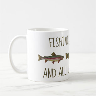 Regenbogen-Bachforellen-Angelspruch Kaffeetasse