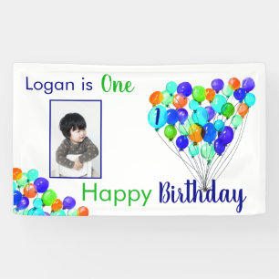 Regenbogen BALLON Jungen-1. Banner