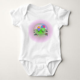Regenbogen-Ballone Baby Strampler