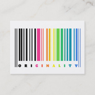 Regenbogen-Barcode-Visitenkarten Visitenkarte