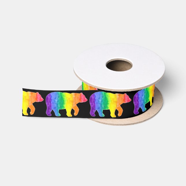 Regenbogen-Bärn-Band Satinband (Spule)