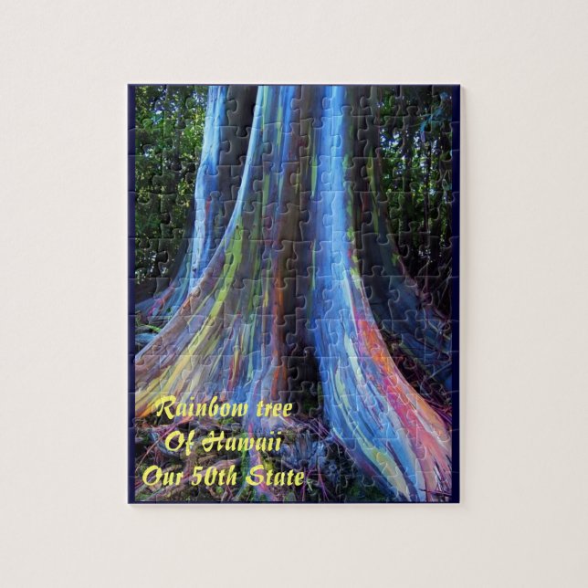 Regenbogen-Baum von Hawaiipuzzlespiel und Puzzle (Vertikal)