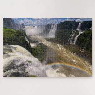 Regenbogen bei Iguazu Falls in Brasilien Puzzle