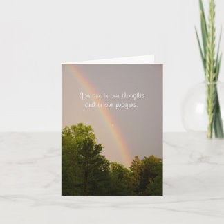 Regenbogen-Beileids-Anmerkungs-Karte Karte