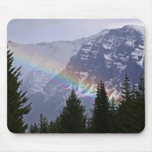 Regenbogen beim Glacier Nationalpark Mousepad (Vorne)