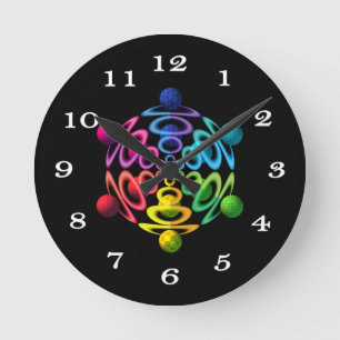 Regenbogen-Bereich Popper Wanduhr
