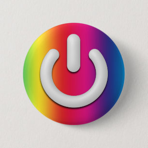 Regenbogen-Bereitschaftsknopf - Vertikale Button