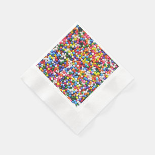 Regenbogen besprüht serviette