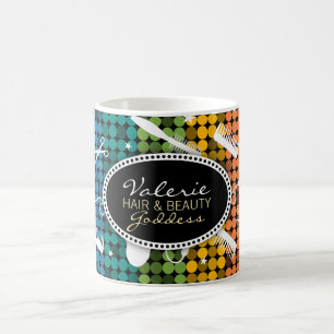 Regenbogen-bezauberndes kundenspezifisches Haar u. Kaffeetasse