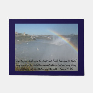 Regenbogen-Bibel-Schrifts-Tür-Matte Fußmatte