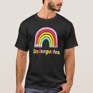 Regenbogen Bleistift Erste Klasse 1. Tag in der Sc T-Shirt