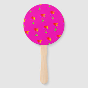 Regenbogen Blumen Heiß Rosa Fächer