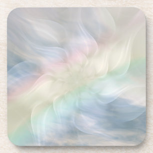 Regenbogen-Blumen-Mandala Untersetzer