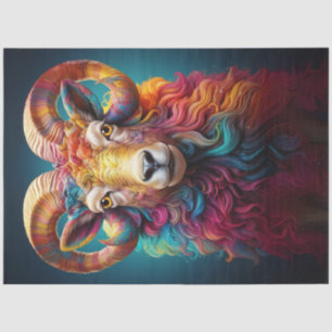 Regenbogen Boho Widder Decoupage  Seidenpapier