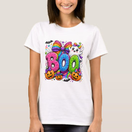 Regenbogen Boo Geist Halloween-Shirt T-Shirt