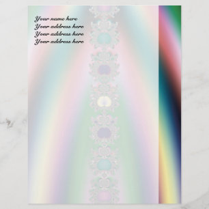 Regenbogen-Briefkopf-Design Briefbogen
