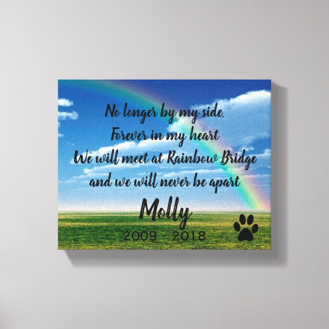 Regenbogen-Brücke Leinwanddruck (Vorderseite)