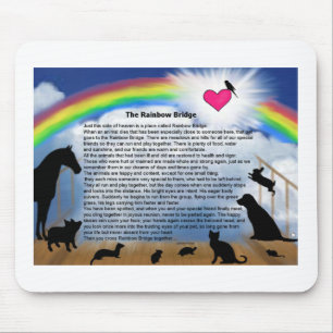 Regenbogen-Brücken-Gedicht Mousepad