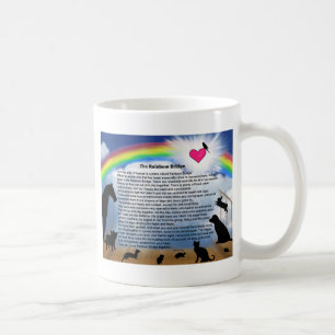 Regenbogen-Brücken-Gedicht Tasse
