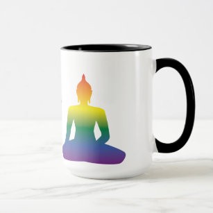 Regenbogen-Buddha-Tasse Tasse