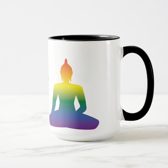 Regenbogen-Buddha-Tasse Tasse (Rechts)