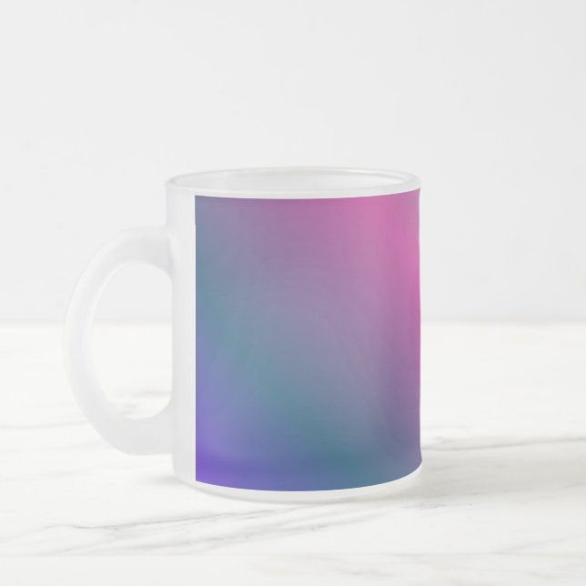 Regenbogen Bunt Mattglastasse (Links)