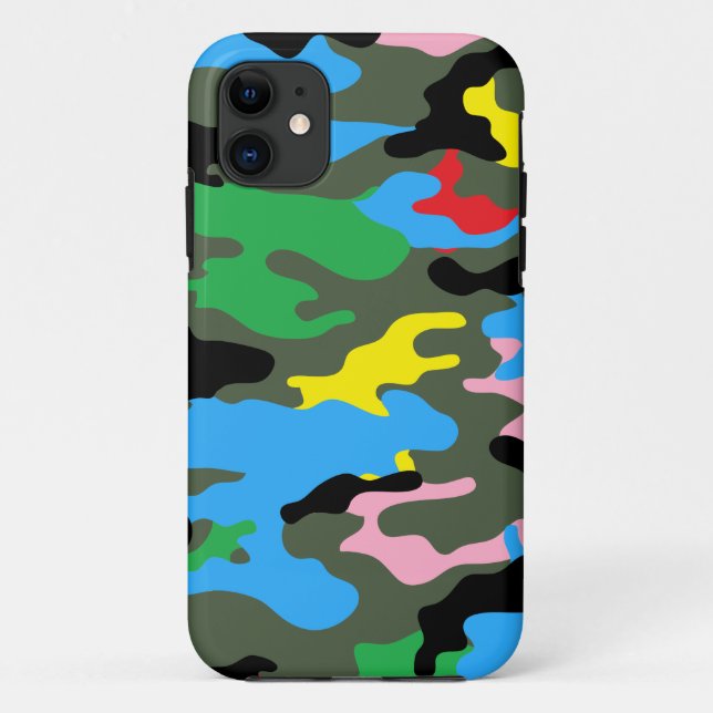 Regenbogen-Camouflage Case-Mate iPhone Hülle (Rückseite)