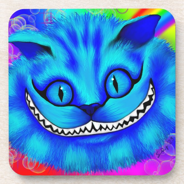 Regenbogen Cheshire Untersetzer (Vorderseite)