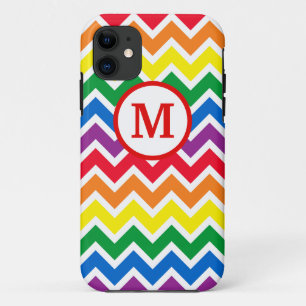 Regenbogen-Chevron-Initiale Case-Mate iPhone Hülle