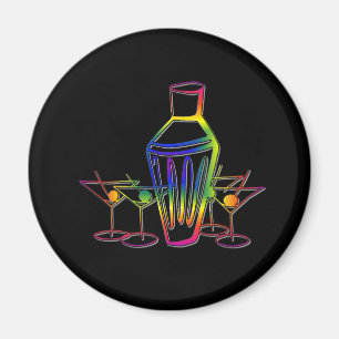 Regenbogen-Cocktails Magnet
