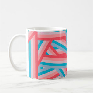 Regenbogen-Collage Kaffeetasse