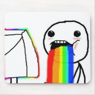 Regenbogen-Computer-Gesichts-Typ Mousepad