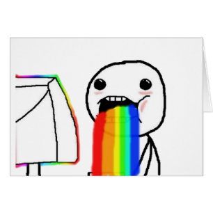 Regenbogen-Computergesicht