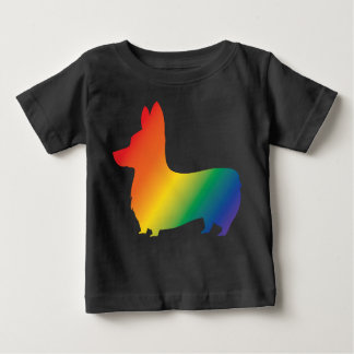 Regenbogen Corgi Baby T-shirt