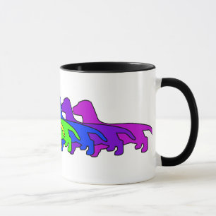 Regenbogen-Dackel Tasse
