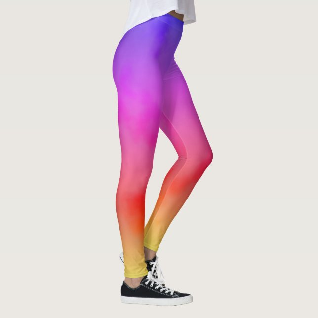 Regenbogen-Dampf Leggings (Rechts)