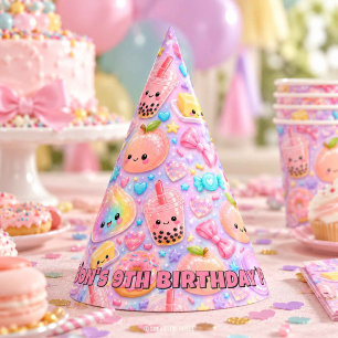 Regenbogen-Dampfkuchen-Butter-Donut-Squishies-Gebu Partyhütchen