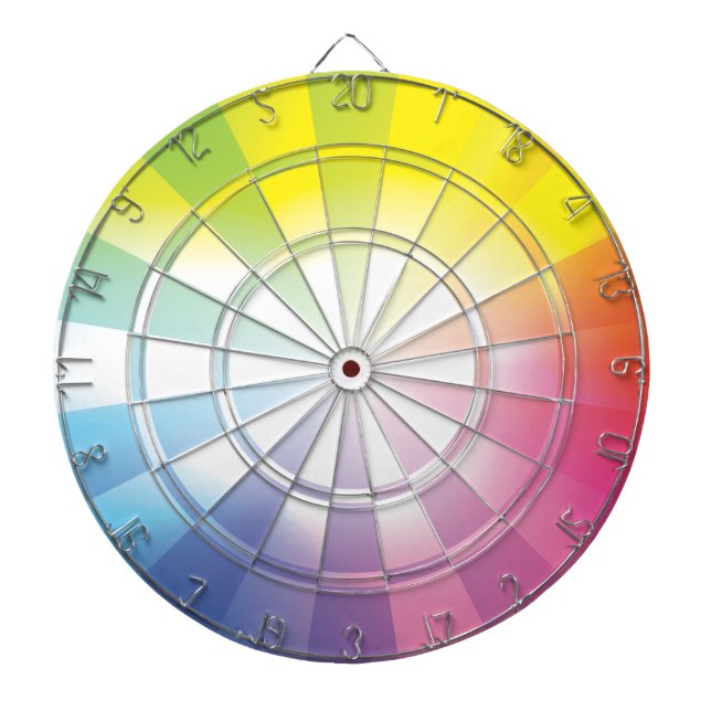 Regenbogen-Dartboard 1 Dartscheibe (vorne)