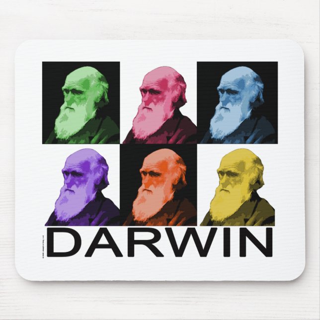 Regenbogen Darwin Mousepad (Vorne)