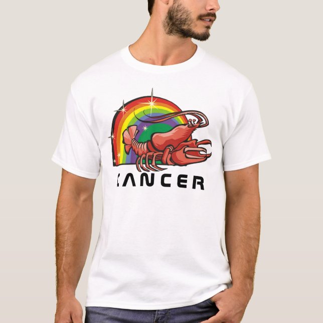 Regenbogen der 1980er mit Krebserkrankung T-Shirt (Vorderseite)