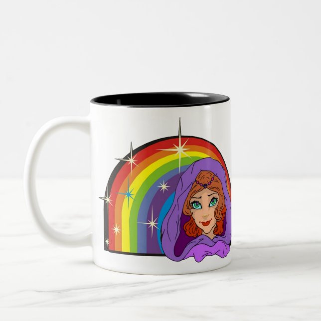 Regenbogen der 1980er mit Virgo Zweifarbige Tasse (Links)